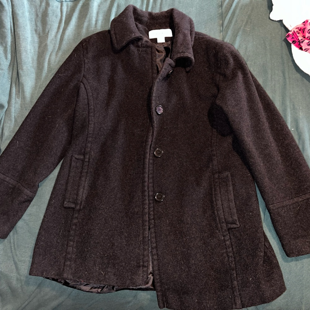 Women’s Large button up wool coat Calvin Klein
